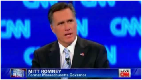 Mitt Romney forgets his ABCs at the February 22, 2012 CNN Arizona Republican debate.
